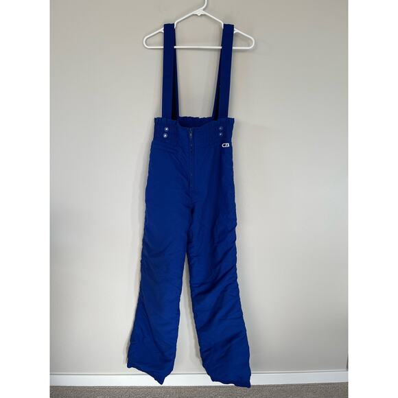 Vintage CB Sports Blue Ski Snow Pants (Size 10) - Picture 1 of 9